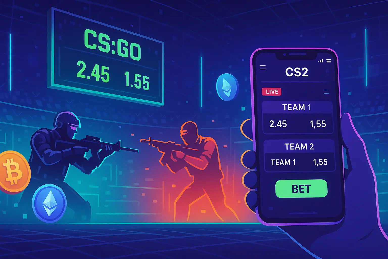 Best CSGO (CS2) Esports Crypto Betting Sites in 2025
